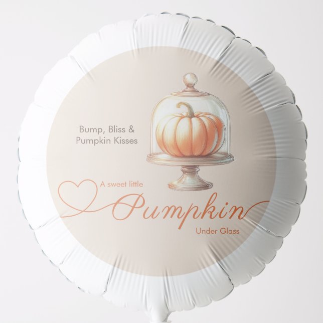 Little Pumpkin Baby Shower – Autumn Chic Balloon (Front)