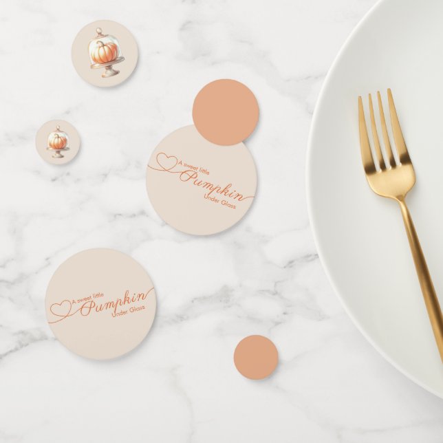 Little Pumpkin Baby Shower – Autumn Chic Confetti (Group)