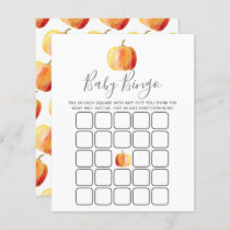 Little Pumpkin Baby Shower Bingo