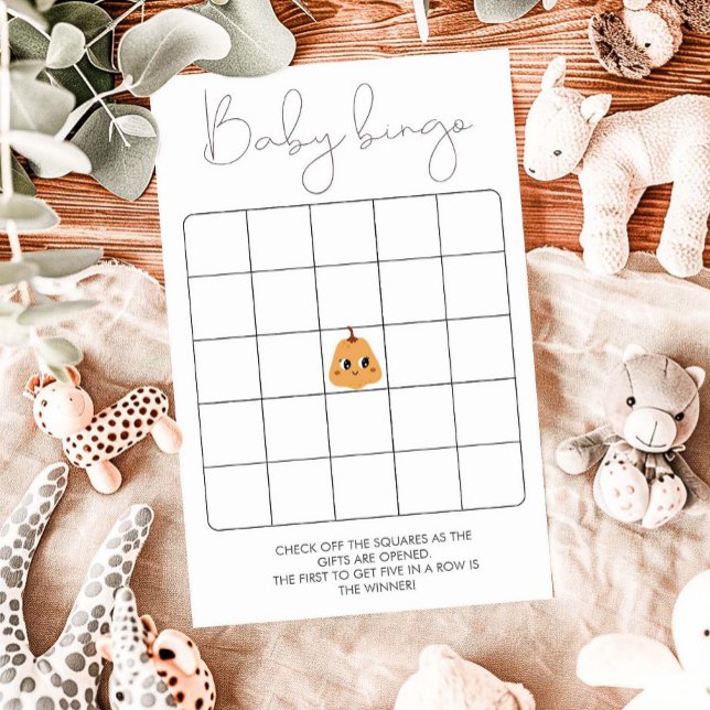 Little Pumpkin Baby Shower  Bingo Game (Creator Uploaded)