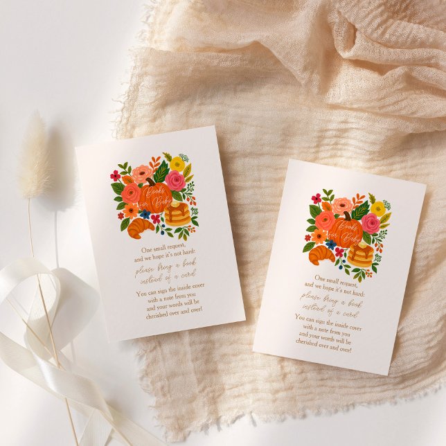 Little Pumpkin Baby Shower Books For Baby Cards (Creator Uploaded)