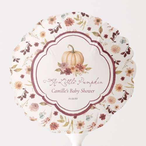 Little Pumpkin Baby Shower Decorative Balloon