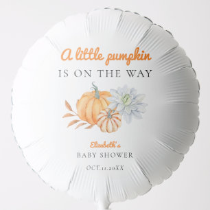 Little Pumpkin Baby Shower Fall Autumn Decor Balloon