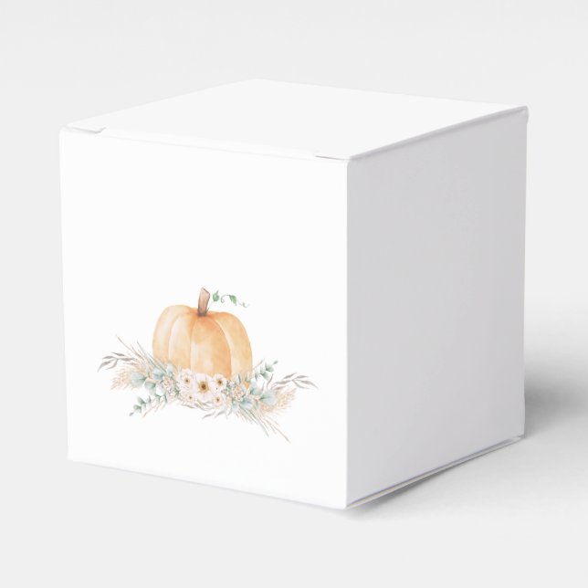 Little Pumpkin Baby Shower Favor Box (Front Side)