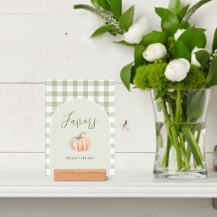 Little Pumpkin Baby Shower Favors Please Take One Holder