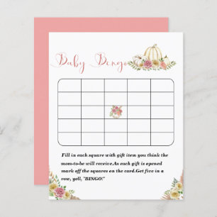 Little pumpkin baby shower gamePaper Sheet