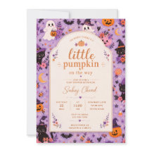 Little Pumpkin Baby Shower Invitation