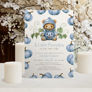 Little Pumpkin Baby Shower Invitation