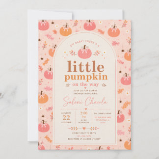 Little Pumpkin Baby Shower Invitation