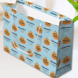 Little Pumpkin Baby Shower Large Gift Bag