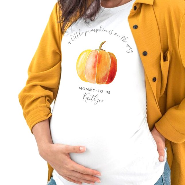 Little Pumpkin Baby Shower Mommy-to-be T-Shirt (Creator Uploaded)