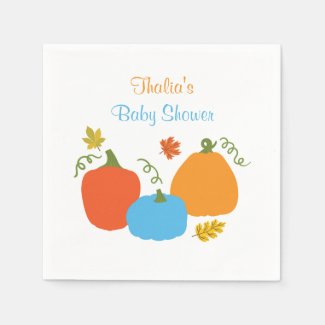 Little Pumpkin Baby Shower Napkin