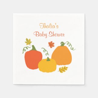 Little Pumpkin Baby Shower Napkin