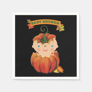 Little Pumpkin Baby Shower Napkins