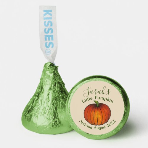 Little Pumpkin Baby Shower New Arrival Autumn Fall Hersheys Kisses