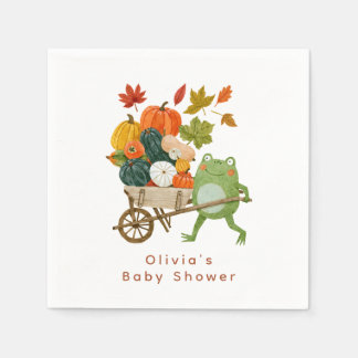 Little Pumpkin Baby Shower Paper Napkin