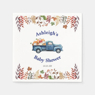 Little Pumpkin Baby Shower Personalized Napkins