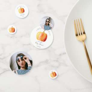 Little Pumpkin Baby Shower Photo Confetti