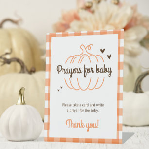 Little Pumpkin Baby Shower Prayers For Baby Sign