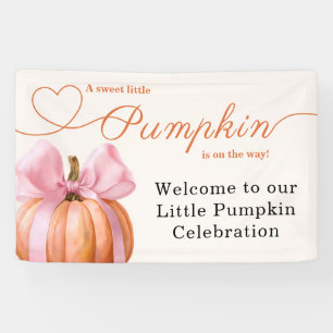 Little Pumpkin Baby Shower Ribbon – Romantic Salem Banner