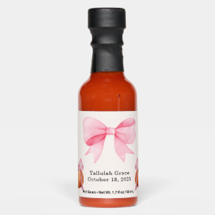Little Pumpkin Baby Shower Ribbon – Romantic Salem Hot Sauces