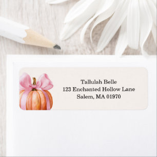 Little Pumpkin Baby Shower Ribbon – Romantic Salem Label