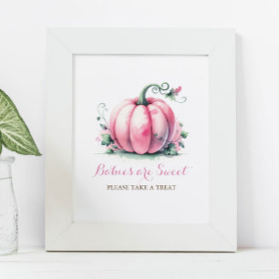Little Pumpkin Baby Shower Sign – Pink Pumpkin