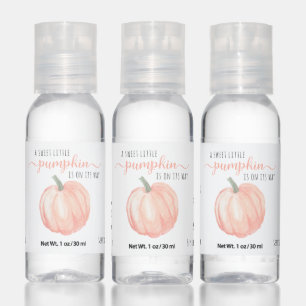 Little Pumpkin Baby Shower Thank You Hand Sanitizer