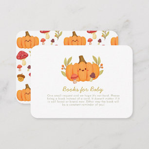Little Pumpkin BabyShower Books for Baby Enclosure Card