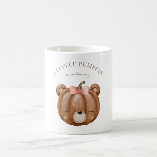 Little Pumpkin Bear Baby Shower  Coffee Mug
