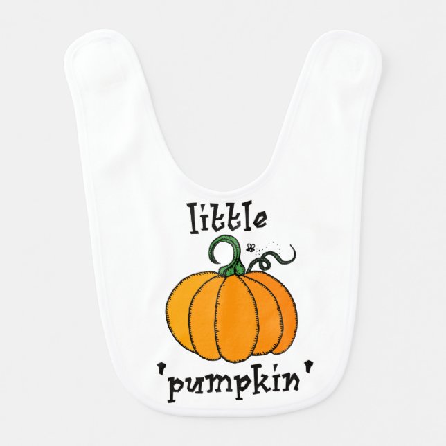 Little Pumpkin Bib (Front)