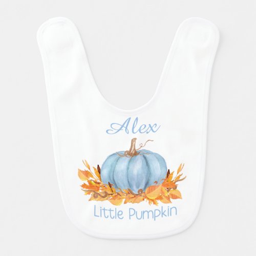 Little Pumpkin Bib with custom text