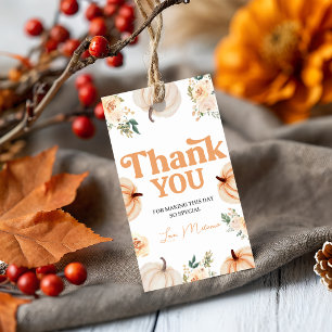 Little Pumpkin Birthday Favor Thank You Tag