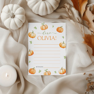 Little Pumpkin Birthday Time Capsule Card