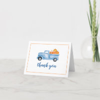 Little Pumpkin blue truck first birthday