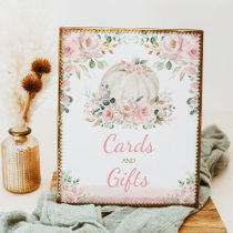 Little Pumpkin Blush Rose Gold Cards & Gifts Sign