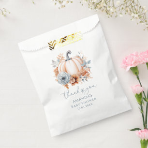 Little Pumpkin Boy Baby Shower Favor Bag