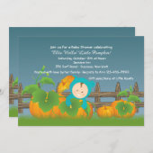 Little Pumpkin Boy Baby Shower Invitation (Front/Back)