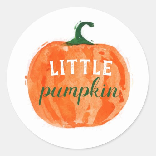 Little Pumpkin Classic Round Sticker