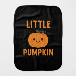 Little Pumpkin Cute Fall Baby Burp Cloth