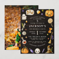 Little Pumpkin | Cute Halloween Birthday Photo