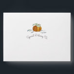 Little Pumpkin Envelope<br><div class="desc">VG Invites Little Pumpkin envelope features lush greenery and a watercolor pumpkin that tops the words "Special Delivery To:". A rustic yet sophisticated choice for the Halloween, Thanksgiving and the fall season, this envelope pairs beautifully with VG Invites' Little Pumpkin Invitations and Cards set. Designed by Victoria. To see more...</div>