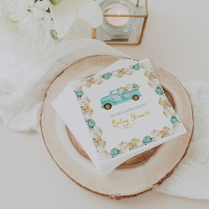 Little Pumpkin Fall Autumn Baby Shower Napkins