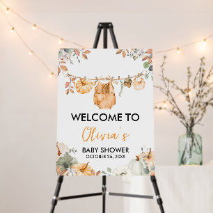 Little Pumpkin Fall Autumn Baby Welcome Sign