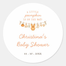 Little Pumpkin Fall Baby Shower