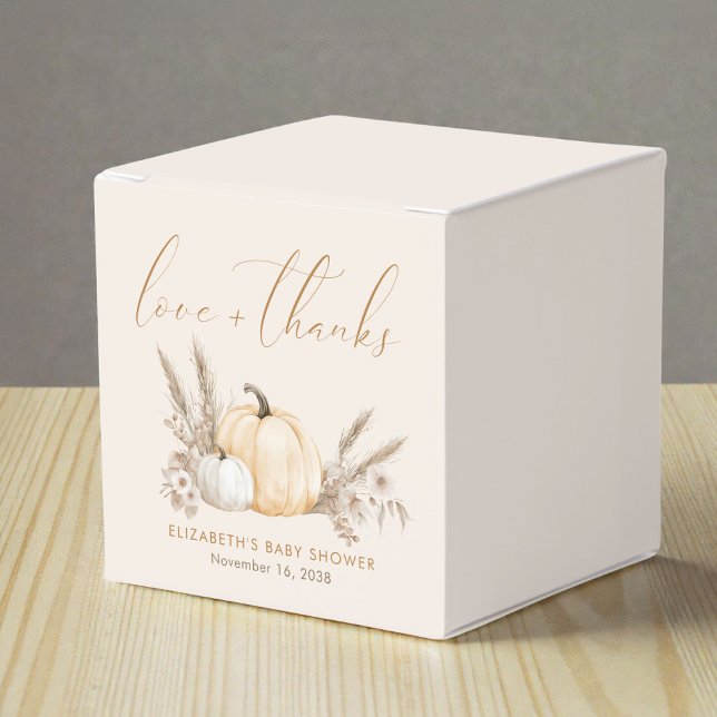 Little Pumpkin Fall Baby Shower Favor Boxes (Little Pumpkin Fall Baby Shower Favor Boxes)