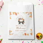 Little Pumpkin  Fall Baby Shower Floral &amp; Plaid   Favor Bag