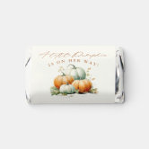 Little Pumpkin Baby Shower Fall Thank You Classic Round Sticker