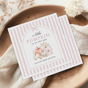 Little Pumpkin Fall Baby Shower Napkins