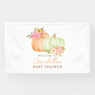 Little Pumpkin Fall Baby Shower Personalized Banner
